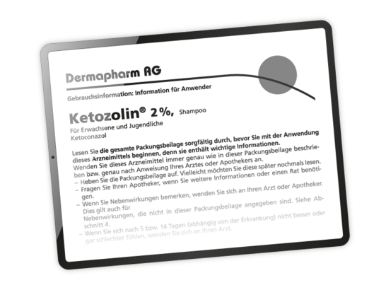 Ketozolin 2 % Shampoo: Gebrauchsinformation